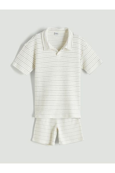 LC Waikiki Polo Neck Boys T-Shirt and Shorts