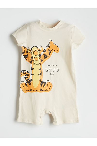 LC Waikiki Winnie the Pooh Printed Baby Boy Jumpsuit