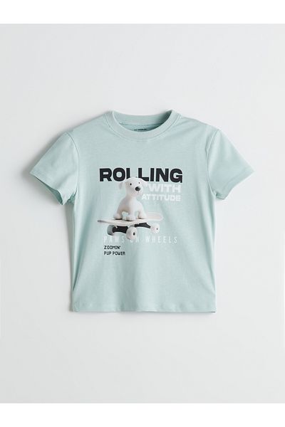 LC Waikiki Crew Neck Printed Boy's T-Shirt