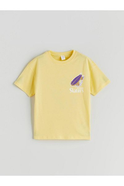LC Waikiki Crew Neck Printed Boy's T-Shirt