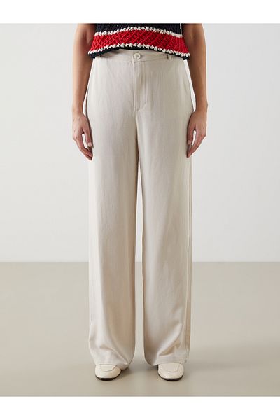 LC Waikiki Slim Fit Linen Blend Women's Trousers
