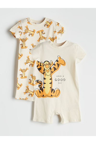 LC Waikiki Winnie the Pooh Printed Baby Boy Jumpsuit