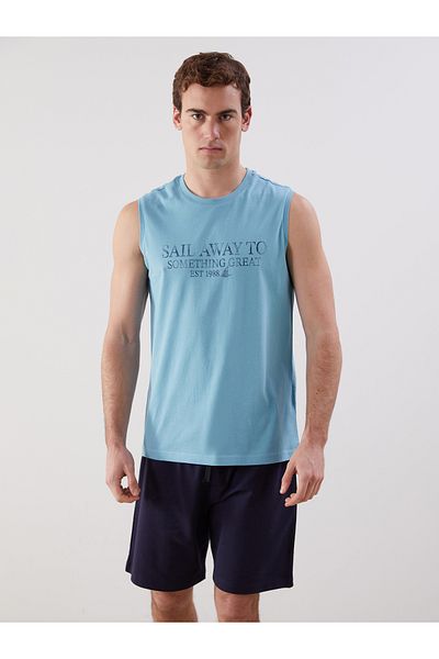 LC Waikiki Crew Neck Printed Men's Sleeveless T-Shirt