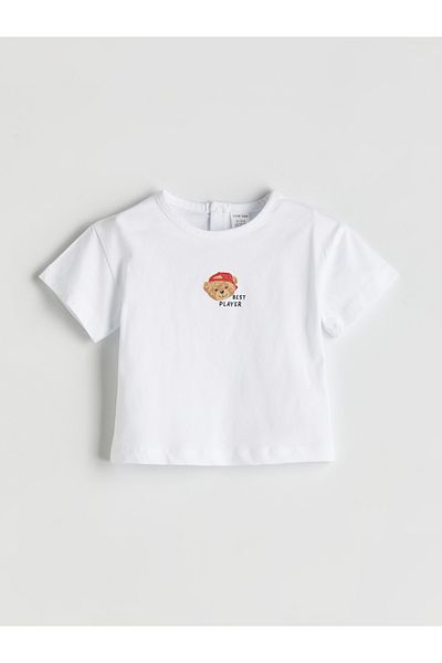 LC Waikiki Bear Teddy Printed Baby Boy T-Shirt and Pants 2-Piece Set