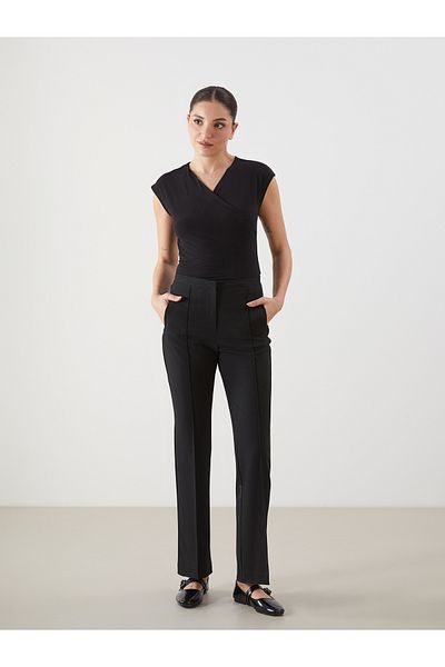 LC Waikiki Standard Fit Women's Pleated Trousers