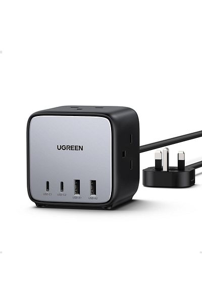 Ugreen شريط طاقة متعدد 65 واط، شاحن Nexode GaN USB C، محطة شحن مكعب DigiNest 7 في 1