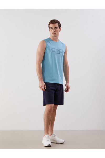 LC Waikiki Crew Neck Printed Men's Sleeveless T-Shirt