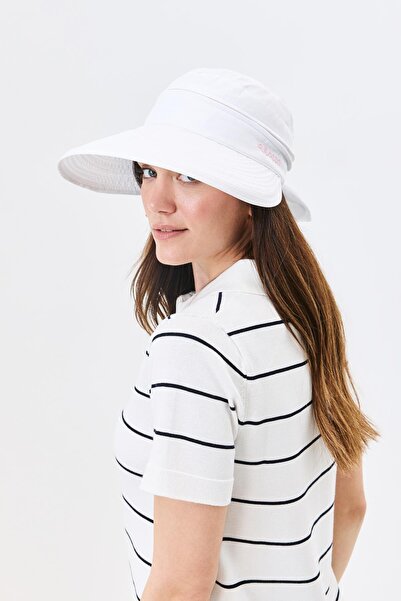 C&City Micro Fabric Zippered Adjustable Sports Running and Tennis Cap Y25730-30 White