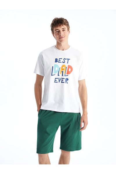 LC Waikiki   Standard Mold Men's Shorts Pajama Set