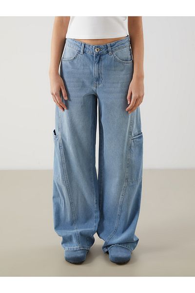 LC Waikiki Wideleg Women's Cargo Jean Pants