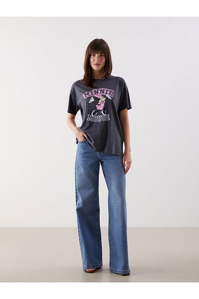 LC Waikiki Crew Neck Minnie Mouse Printed Women's T-Shirt