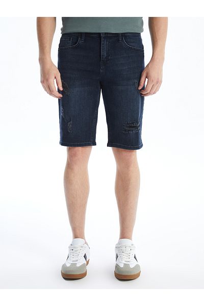 LC Waikiki Pantaloni scurți de jeans pentru bărbați, cu croiala super skinny
