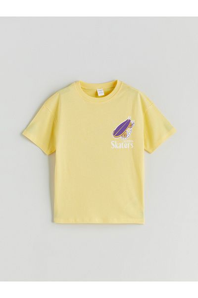 LC Waikiki Crew Neck Printed Boy's T-Shirt