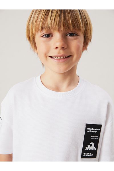 LC Waikiki Crew Neck Printed Boy's T-Shirt