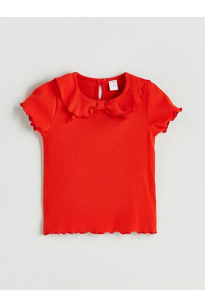 LC Waikiki Crew Neck Bow Girl's T-Shirt 2 Pack
