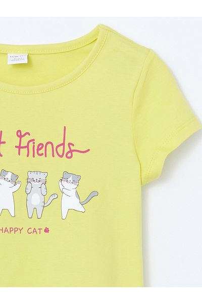 LC Waikiki Crew Neck Short Sleeve Girl's T-Shirt