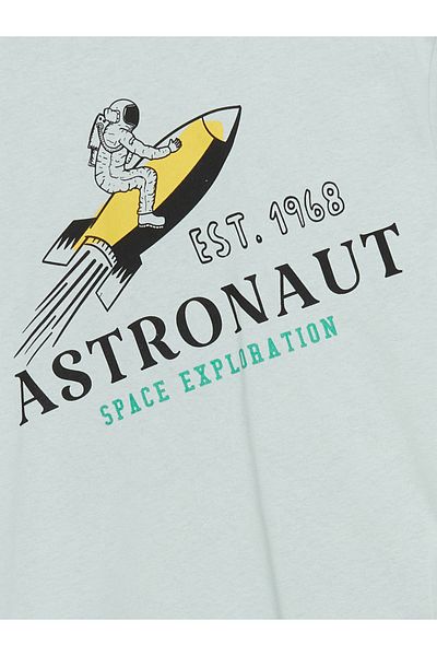 LC Waikiki Tricou pentru băiat cu imprimeu cu decolteu