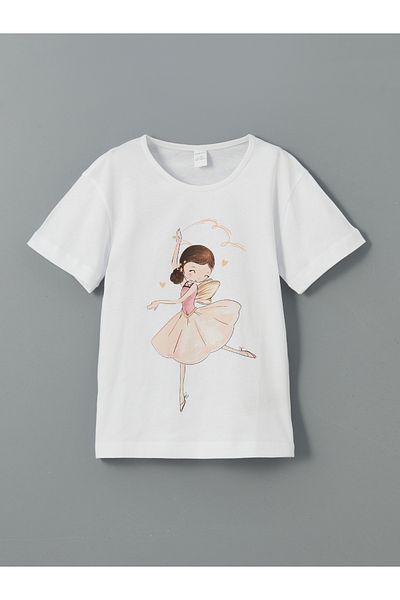 LC Waikiki Printed Girl's T-Shirt and Leggings 2-Pack