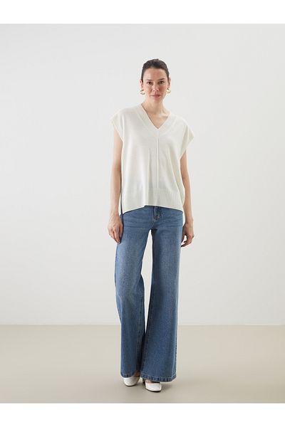 LC Waikiki V-Neck Women's Knitwear Sweater