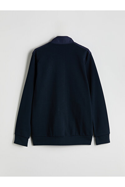 LC Waikiki Dik Yaka Uzun Kollu Erkek Fermuarlı Sweatshirt