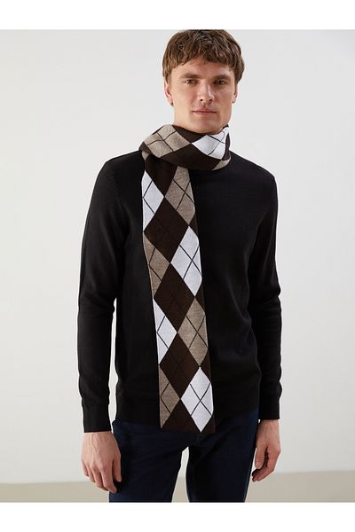 LC Waikiki Plaid Patterned Men's Scarf