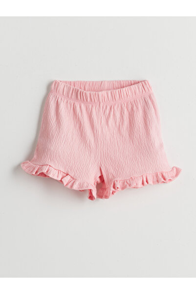 LC Waikiki Geknöpftes Mädchen-Bluse und Shorts 2 Stück