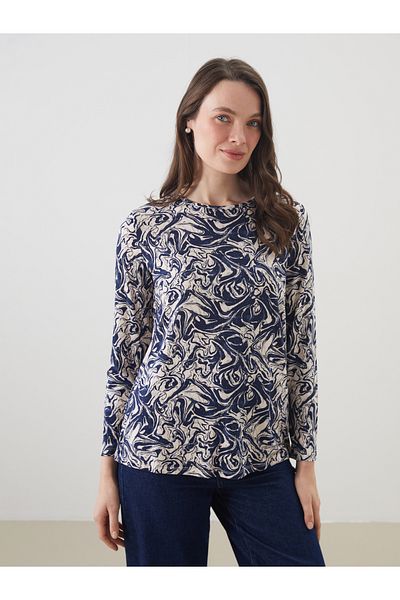 LC Waikiki Crew Neck Patterned Women's T-Shirt