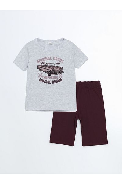 LC Waikiki Σετ Πιτζάμες Boy's Crew Neck με σορτς