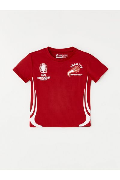 LC Waikiki LCW Crew Neck Printed Baby Boy T-Shirt and Shorts 2 Pieces Set