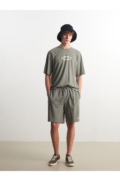 LC Waikiki Crew Neck Printed Combed Cotton Men's T-Shirt