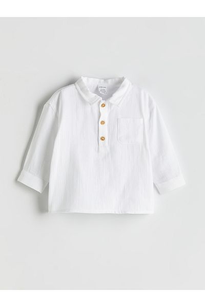 LC Waikiki Polo Neck Baby Boy T-Shirt and Pants 2-Piece