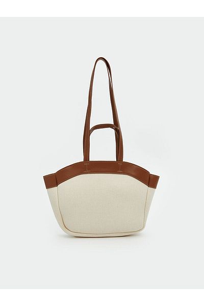 LC Waikiki Ecru Women's Bag with Shoulder Strap