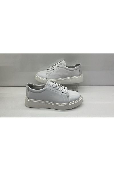 Tardelli 3761 White Genuine Leather Orthopedic Sole Men's Shoes