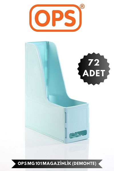 Ops Mg 101 A4 Disassembled 72 Pieces Plastic Vertical Magazine Folder Archive Box Organizer Storage Storage