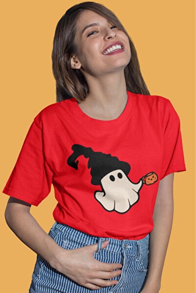 ArtYus Unisex Bărbați/Femei Halloween Ghost Colorful cu imprimeu supradimensi...