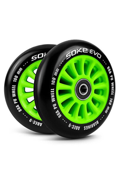 shumee Roți trotinetă 100 mm verzi, 2 buc.