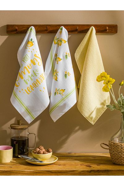 LC Waikiki Mixed Printed Drying Cloth 3-Piece 40X50 cm
