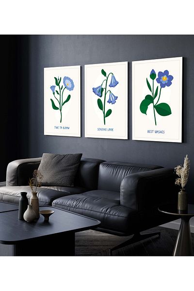 Hagen Pictură de perete Cadru Aspect Picturi de bucătărie Pictură boemă Pictură din 3 piese Pictură modernă Calitate premium