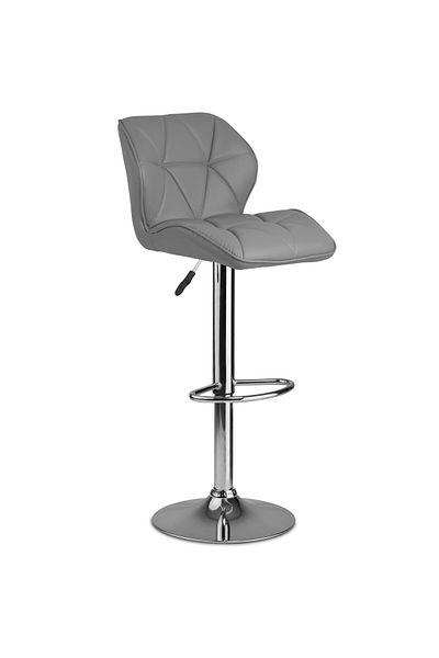 shumee Grey Castel bar stool with backrest - 2 pieces