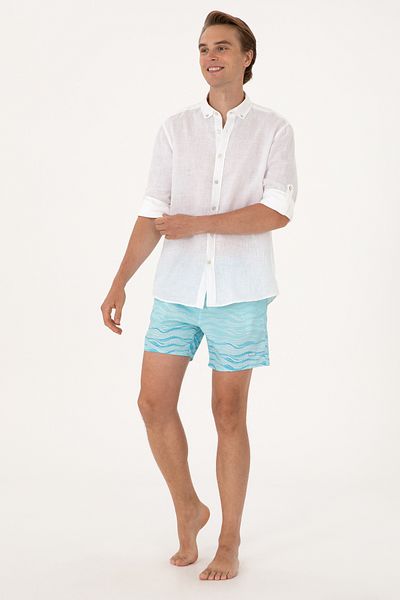 U.S. Polo Assn. Men's Aqua Swim Shorts 50299757-Vr007