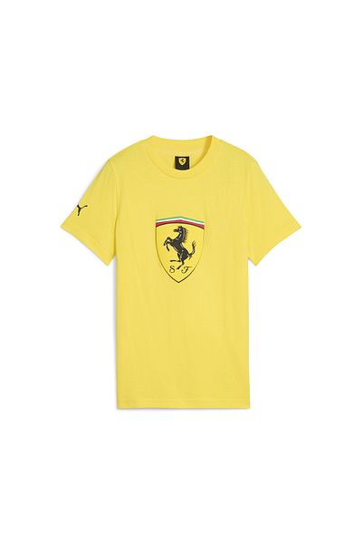 Puma Scuderia Ferrari Sportswear χρωματιστό μπλουζάκι Big Shield για νέους
