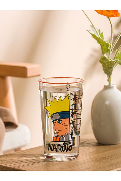 LC Waikiki Mixed Naruto Printed Glass Cup 500 ml