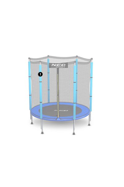 shumee Stâlp superior pentru trambulină cu plasă de exterior, 1,2 m, albastru, Neo-Sport