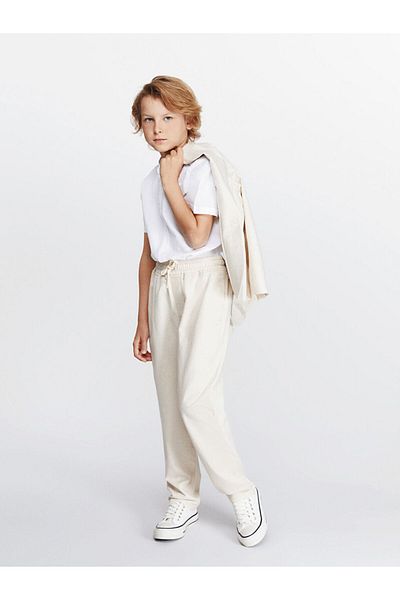 LC Waikiki Buxe White Judge Collar Boy's Shirt