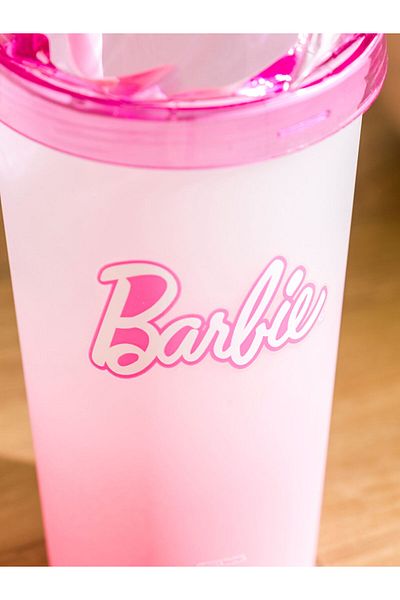 LC Waikiki Pink Barbie Printed Straw Cup 540 ml