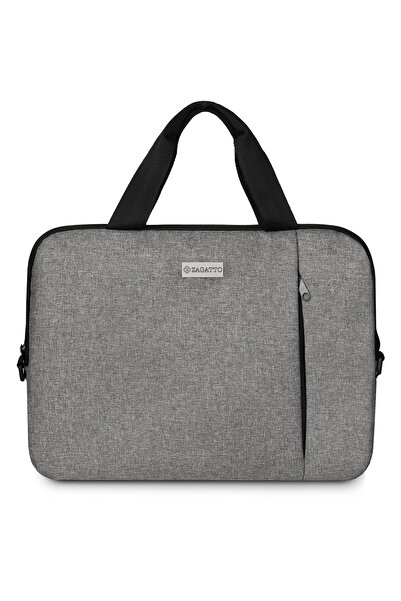 zagatto Geanta laptop dama, barbat, 15.6 inch, Gri, Impermeabila, Eleganta, Business, 40x29x4,5 cm ZG683