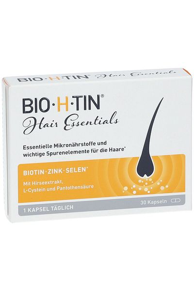 BIO-H-TIN Food Supplement, Bio-H-Tin, with Biotin, Selenium, Zinc, for Hair and Nail, 30 capsules