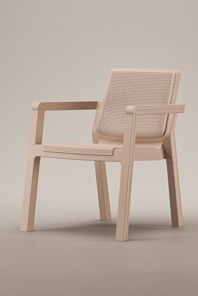 Çavdar Group Prestij Tekli Mindersiz Bahçe Koltuğu Kollu Balkon Teras Bahçe S...