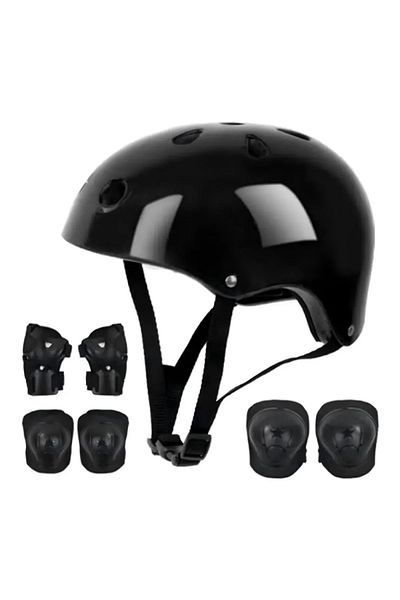 fun zone Kid's Bicycle Protective Gear Set Children's Knee Pads, Elbow Pads, Wrist Guards, Helmet Protection