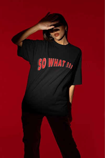 ArtYus Unisex Ανδρικό/Γυναικείο So What Πολύχρωμο με τύπωμα oversized 100% βα...